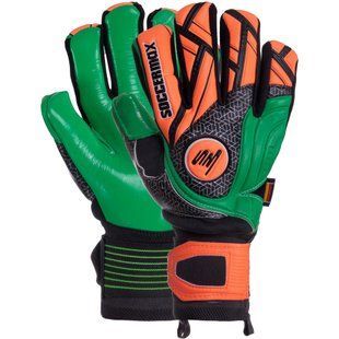 Рукавиці воротарські професійні із захистом пальців SOCCERMAX GK-001 розмір 9