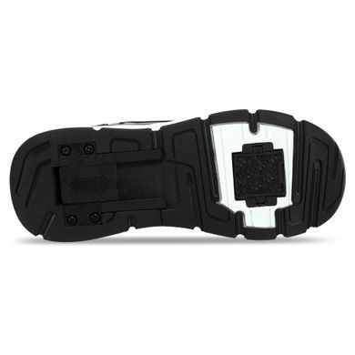 Роликові кросівки на двох колесах Huoleguo OB-3410 розмір 37 колір білий-сірий