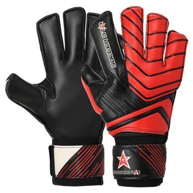 Воротарські рукавиці SOCCER STAR VL-4729 розмір 8 колір червоний-чорний
