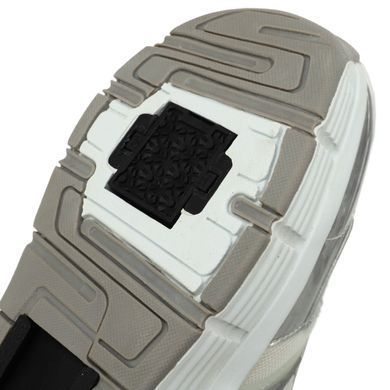 Роликові кросівки на двох колесах Huoleguo OB-3410 розмір 37 колір білий-сірий