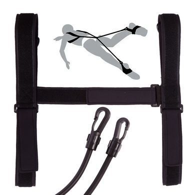 Поштовховий тренажер для плавання Zelart KICK TRAINER PL-3008 опір високе чорний