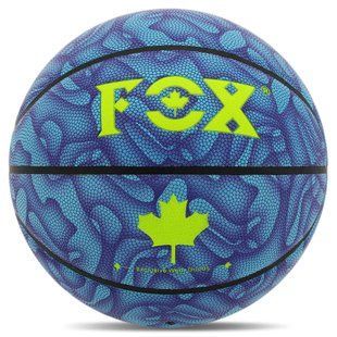Мяч баскетбольный PU FOX BA-8711 цвет голубой