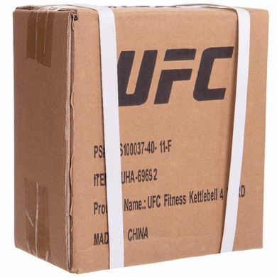 Гиря тренировочная цельная с PVC покрытием UFC UHA-69693 вес 6кг красный
