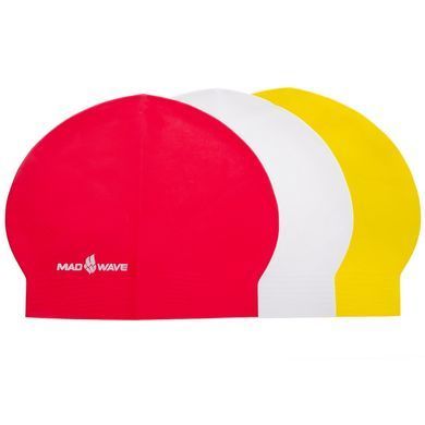 Шапочка для плавания латексная для взрослых MadWave SOLID SOFT M056502 цвет синий