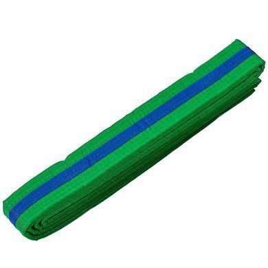 Пояс для кімоно двокольоровий Zelart BO-7263 розмір 00-0, довжина 220 см