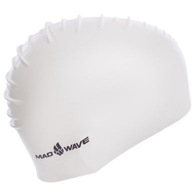 Шапочка для плавания латексная для взрослых MadWave SOLID SOFT M056502 цвет синий