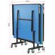 Стол для настольного тенниса GSI-Sport Indoor Profi-200 MT-0695 синий