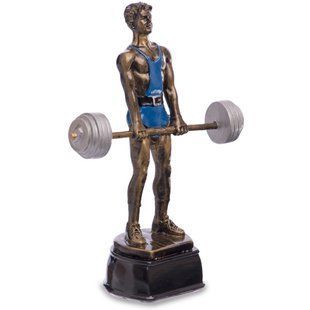 Статуетка нагородна спортивна Штангіст Zelart C-2457-B8 розмір 18х14х5, 5см