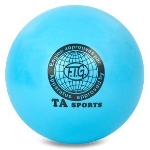М'яч для художньої гімнастики TA SPORT Zelart BA-GB75 колір блакитний