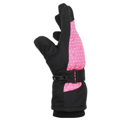 Рукавички для лиж та сноуборду жіночі LUCKYLOONG B-4455 розмір L-XL колір чорний-зелений