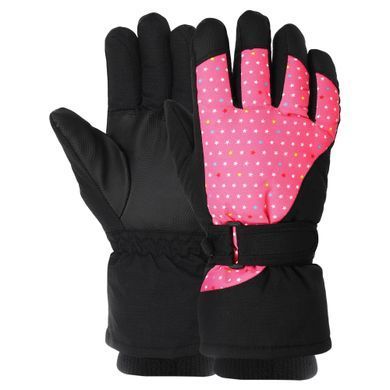 Рукавички для лиж та сноуборду жіночі LUCKYLOONG B-4455 розмір L-XL колір чорний-зелений