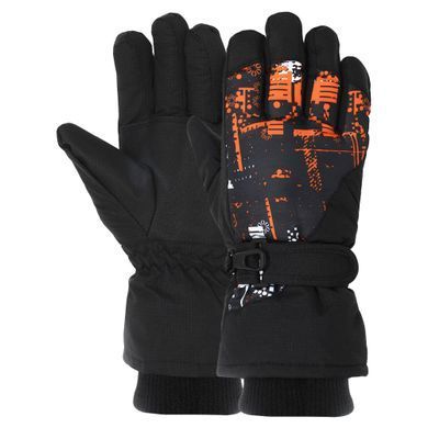 Рукавички для лиж та сноуборду жіночі LUCKYLOONG B-4455 розмір L-XL колір чорний-зелений