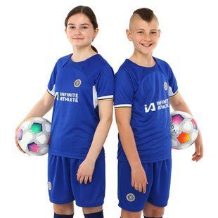 Форма футбольна дитяча із символікою футбольного клубу CHELSEA домашня 2024 Zelart CO-6331 розмір 20, вік 6років, зріст 110-115