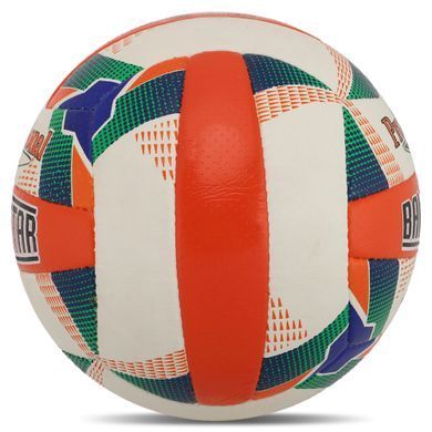 М'яч волейбольний BALLONSTAR VB-8857 №5 PU білий-оранжевий-синій
