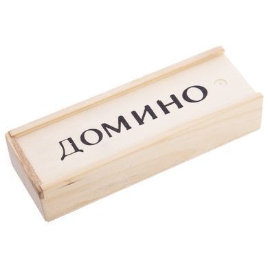 Домино настольная игра в деревянном пенале Zelart IG-1850 28 кісток чорний