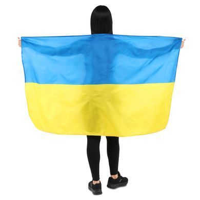 Флаг Украины для болельщиков Zelart FB-9805-UKR 150х90см