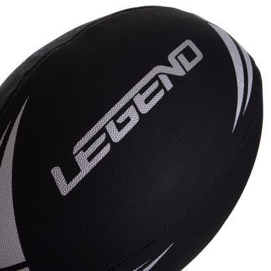 М'яч для регбі юніорський LEGEND R-3292 розмір 4 чорний-білий
