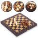 Шахматы шашки нарды 3 в 1 набор настольных игр доска из экокожи ZOOCEN L3008 размер 30x30см