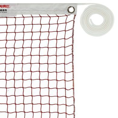 Сетка для бадминтона AOPI AP-252 6,1x0,76м красный-белый