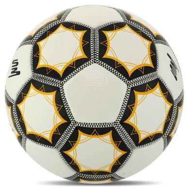 М'яч футбольний SOCCERMAX FB-8079 колір білий-золотий