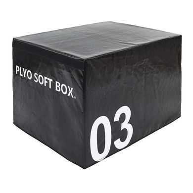 Бокс пліометричний тумба для кросфіту Пліобокс Soft plyometric box Zelart FI-5334-3 1шт 60см чорний