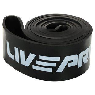 Резина петля для подтягиваний и тренировок лента силовая LiveUp SUPER BAND LP8410-XL цвет черный