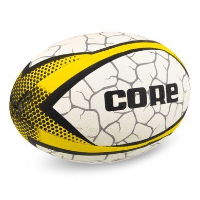 Мяч для регби CORE R-5291-5 №5 белый-желтый