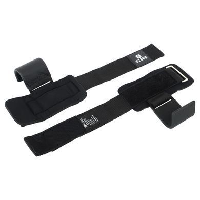 Крюки для подтягивания и тяги на запястья WEIGHTLIFTING HOOK EZOUS B-13 2шт черный