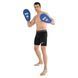 Лапа боксерська пряма подовжена тренувальна Кожвініл BOXER NEW 2008-N колір чорний