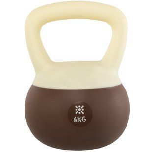 Гиря м'яка BLOOM SOFT KETTLEBELL LB7012-6 колір білий-коричневий