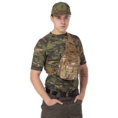 Сумка-слинг тактическая с одной лямкой Zelart ZK-14 цвет камуфляж marpat
