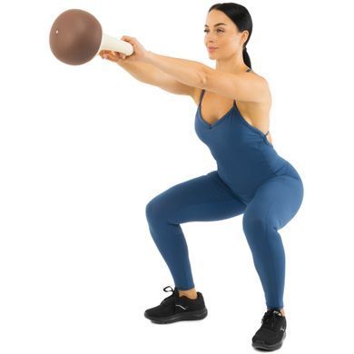 Гиря мягкая BLOOM SOFT KETTLEBELL LB7012-6 цвет белый-коричневый