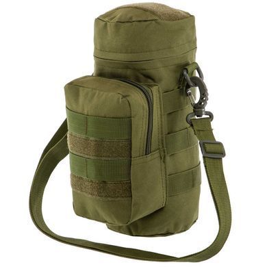 Подсумок тактический для емкости с водой и дополнительным отделением Military Rangers ZK-9104 цвет оливковый