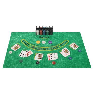 Набір для покеру в металевій коробці Home Casino Poker set Zelart IG-8653 200 фішок