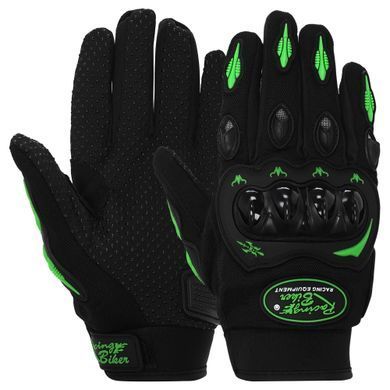 Моторукавиці короткі для міста із захистом RACING BIKER SC-04 розмір 2XL колір чорний-помаранчевий
