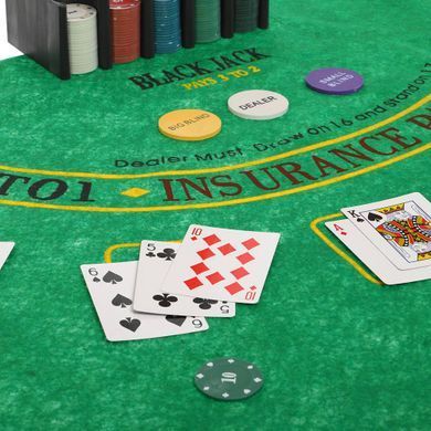 Набір для покеру в металевій коробці Home Casino Poker set Zelart IG-8653 200 фішок