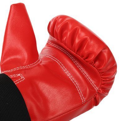 Снарядные перчатки-блинчики для бокса искусственная кожа BOXER 2015 размер L цвет черный