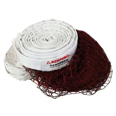 Сетка для бадминтона AOPI AP-254 6,1x0,76м красный-белый