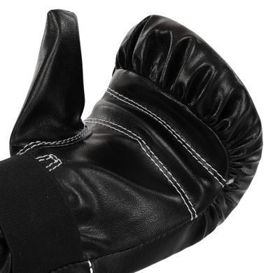 Снарядные перчатки-блинчики для бокса искусственная кожа BOXER 2015 размер L цвет черный