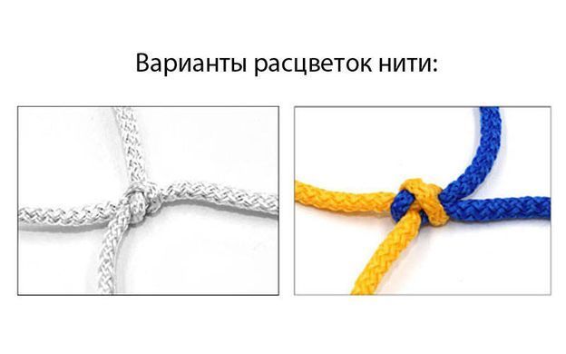 Сітка-гаситель для міні-футболу та гандболу Zelart Еліт SO-5283 2,1x3,0м 2шт синій-жовтий