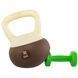 Гиря мягкая BLOOM SOFT KETTLEBELL LB7012-6 цвет белый-коричневый