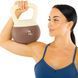 Гиря мягкая BLOOM SOFT KETTLEBELL LB7012-6 цвет белый-коричневый