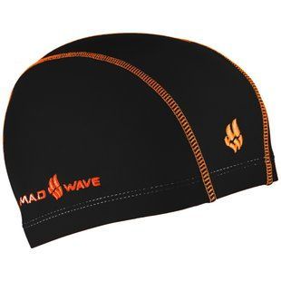 Шапочка для плавання текстильна MadWave Textile cap ERGOFIT M052701 колір чорний