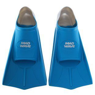 Ласты тренировочные с закрытой пяткой Fins Training MadWave M074710 размер 43-44 цвет синий