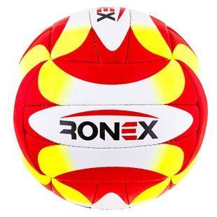 М'яч волейбольний Ronex червоно-біло-жовтий RX-OGR