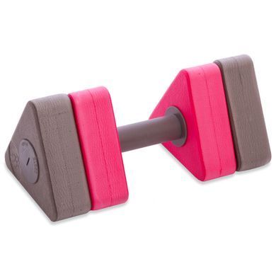 Гантель для аквафитнеса и аквааэробики аква-гантель Aqua Dumbbell MadWave Triangle Bar Float M082601 цвет серый