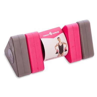 Гантель для аквафитнеса и аквааэробики аква-гантель Aqua Dumbbell MadWave Triangle Bar Float M082601 цвет серый