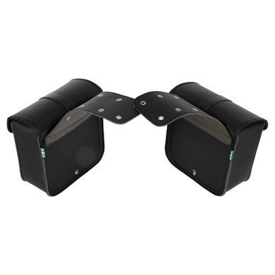 Кофры боковые для мотоцикла из экокожи Chopper Zelart HL612 2шт 26x24,5x11,5см черный