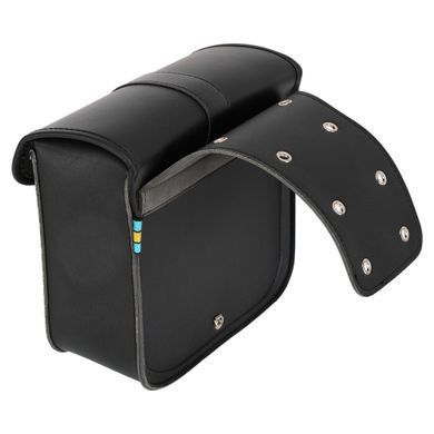 Кофры боковые для мотоцикла из экокожи Chopper Zelart HL612 2шт 26x24,5x11,5см черный