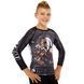 Рашгард лонгслив детский Zelart MONKEY JIU-JITSU 9534B BO-3624 размер S цвет черный